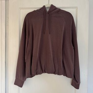 Athleta Seasoft Bubble Hem Hoodie - Mauve